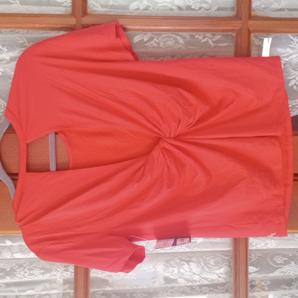 Joylab coral scoop neck top - Picture 4 of 5